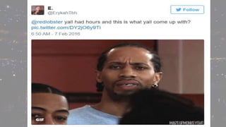 Beyonce's 'Formation'
helped boost sales
33% at Red Lobster
 