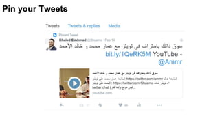 Pin your Tweets
 