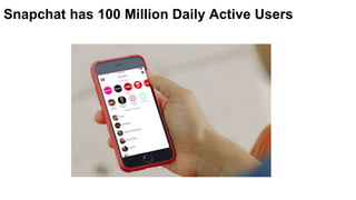 Snapchat has 100 Million Daily Active Users
 
