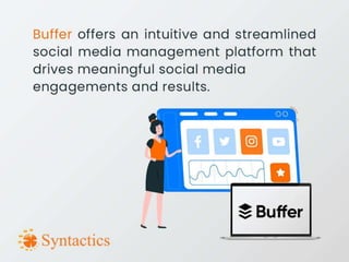 Social media management tools for various platforms