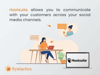 Social media management tools for various platforms