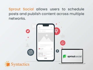 Social media management tools for various platforms