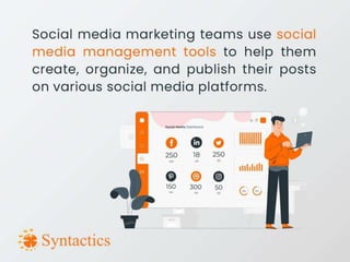 Social media management tools for various platforms