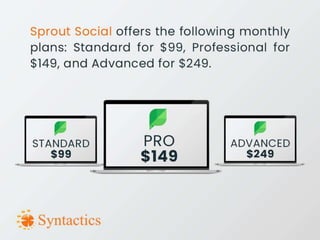 Social media management tools for various platforms