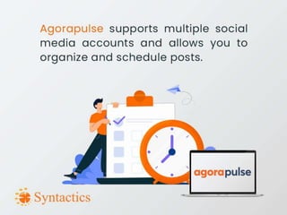 Social media management tools for various platforms