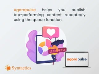 Social media management tools for various platforms