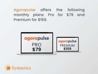 Social media management tools for various platforms