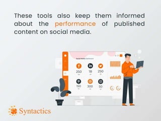 Social media management tools for various platforms