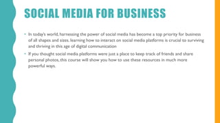 Social media marketing - Part 1 Introduction | PDF