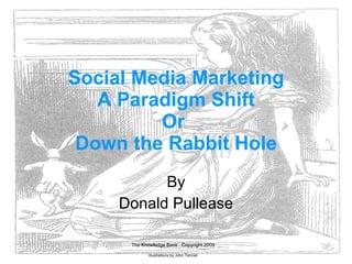 Social Media Marketing A Paradigm Shift Or  Down the Rabbit Hole By Donald Pullease 