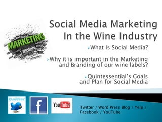Social Media MarketingIn the Wine Industry ,[object Object]