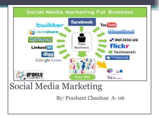 Social Media Marketing
           By: Prashant Chauhan A- 06
 