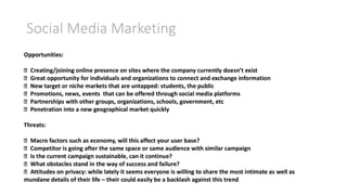 Social Media Marketing
 