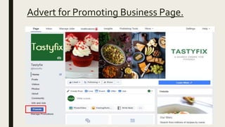 Advert for Promoting Business Page.
 