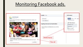 Monitoring Facebook ads.
Performance
Your ad
 