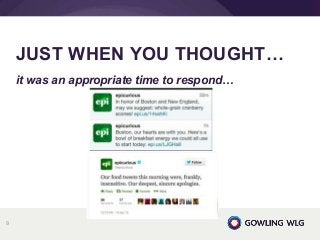 it was an appropriate time to respond…
JUST WHEN YOU THOUGHT…
9
 