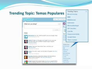 Trending Topic: Temas Populares
 