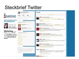 Steckbrief Twitter
 