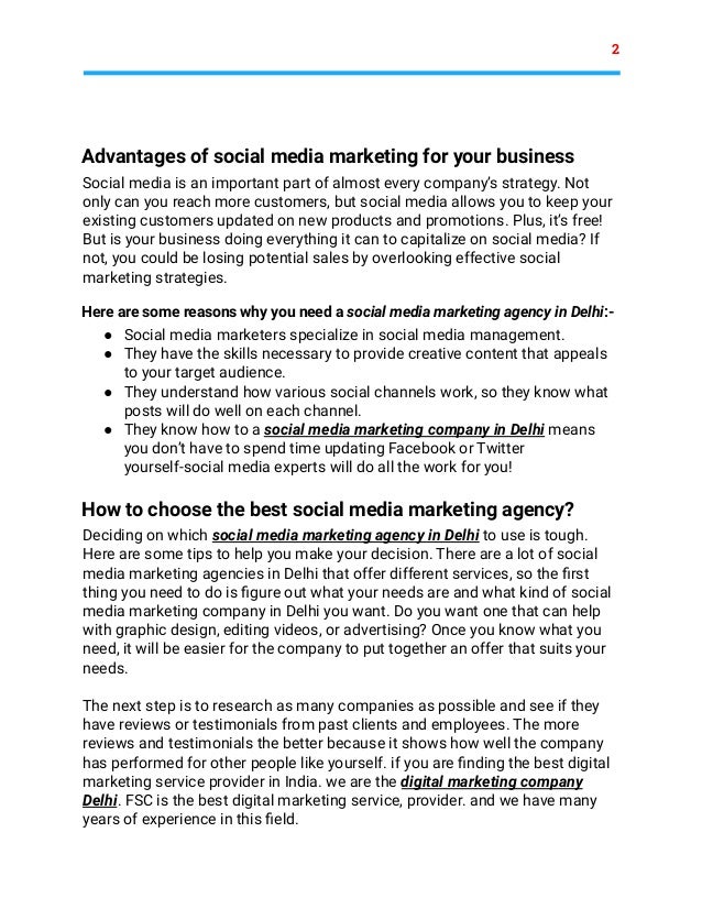 Why You Need a Social Media Marketing Agency