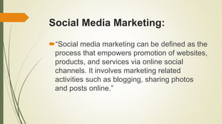 Social media marketing and brand equity | PPTX