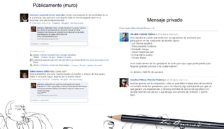 Públicamente (muro) Mensaje privado 