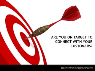 ARE YOU ON TARGET TO
CONNECT WITH YOUR
CUSTOMERS?
SocialMediaMarketingConsultancy.com
 