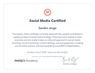 Social media marketing course sandro jorge