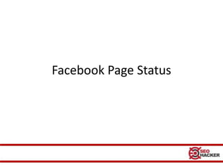 Facebook Page Status
 