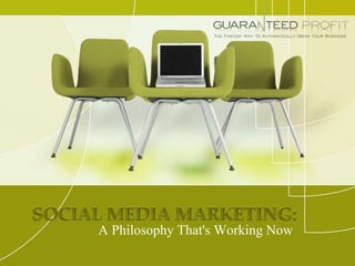 Social Media Marketing: A Philosophy That's Working Now 