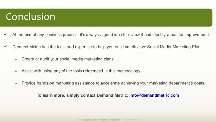 social media business plans