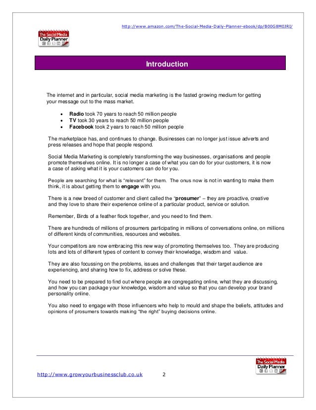 social media proposal template