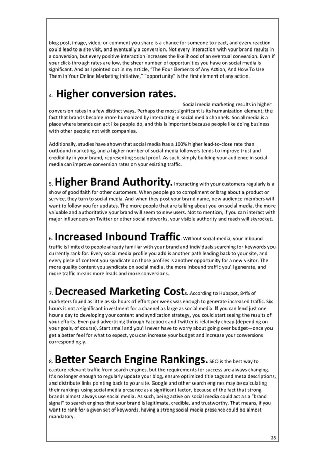 Social Media Marketing Project