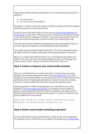 Social media marketing  project