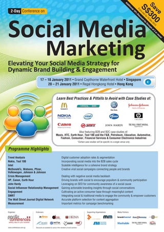 Ad




                                                                                                                                                                       Sa 30
                                                                                                                                                        di
                                                                                                                                                          tio




                                                                                                                                                                        S$
                                                                                                                                                             na


                                                                                                                                                                     If
   2-Day Conference on




                                                                                                                                                                        y




                                                                                                                                                                                            ve
                                                                                                                                                               l


                                                                                                                                                                       ou
                                                                                                                                                               10
Social Media


                                                                                                                                                                 %


                                                                                                                                                                   pa
                                                                                                                                                                     Di


                                                                                                                                                                     y
                                                                                                                                                                       by
                                                                                                                                                                       sc
                                                                                                                                                                          ou


                                                                                                                                                                          15
                                                                                                                                                                            nt


                                                                                                                                                                             De

                                                                                                                                                                            0
                                                                                                                                                                               fo


                                                                                                                                                                                c
                                                                                                                                                                                  rG


                                                                                                                                                                                  20
                                                                                                                                                                                    10
                                                                                                                                                                                     ro
                                                                                                                                                                                       up
                                                                                                                                                                                         s
                                                                                                                                                                                           of
                                                                                                                                                                                              3
                                                                                                                                                                                                or
                                        Marketing



                                                                                                                                                                                                   m
                                                                                                                                                                                                    or
                                                                                                                                                                                                       e!
Elevating Your Social Media Strategy for
Dynamic Brand Building & Engagement


                                                         Learn Best Practices & Pitfalls to Avoid with Case Studies of:




                                                                            Also featuring B2B and B2C case studies of:
                                                         Maxis, HTC, Earth Hour, Text 100 and the F&B, Petroleum, Education, Automotive,
                                                            Fashion, Consumer, Financial Services & Consumer Electronics Industries
                                                                                              *Certain case studies will be specific to a single venue only.


Programme Highlights
Trend Analysis                                                    Digital customer adoption rates & segmentation
Nokia, Text 100                                                   Incorporating social media into the B2B sales cycle
Intel                                                             Scalable intelligence for a cohesive brand strategy
McDonald s, Watsons, Pfizer,                                      Creative viral social campaigns connecting people and brands
Volkswagen, Johnson & Johnson
Crisis Management                                                 Dealing with negative social media backlash
HP, Canon, Earth Hour                                             Driving brands with social to encourage populism & community participation
John Hardy                                                        Leveraging on SEO for community awareness of a social cause
Social Influencer Relationship Management                         Gaining actionable branding insights through social conversations
Engagement                                                        Cultivating an active consumer base through meaningful content
SMRT                                                              Integrating social & traditional media to engage the community & empower customers
The Wall Street Journal Digital Network                           Accurate platform selection for content aggregation
Measurement                                                       Important metrics for campaign benchmarking

Organiser:               Endorsers:                                                                      Supporting Organisations:           Media Partners:




www.conferences.com.sg   Discounts are available for some of the members of event partners.
 