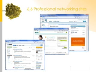 6.6 Professional networking sites 