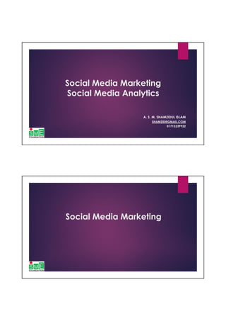 Social Media Marketing Social Media Analytics Pdf Social Media Marketing Social Media Analytics Pdf