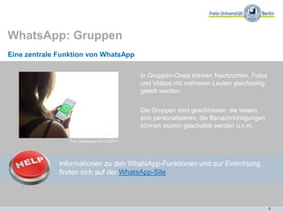 9
Gruppe UniClub Universität Wien
Facebook: Gruppen
Gruppen sind Seiten, die jede/r
Nutzer/in anlegen kann.
• Offen: für alle sichtbar und nutzbar
• Geschlossen: sichtbar, aber nur für
einen bestimmten Personenkreis
nutzbar
• Geheim: nicht sichtbar
Informationen zur Einrichtung eines Profils und zu allen
Funktionen finden sich im Facebook-Hilfebereich
 