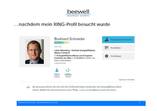 "XING für Handwerker", Burkhard Schneider, XING-Coach