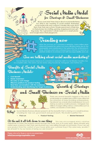 Social Media Model for Start-ups & Small Businesses