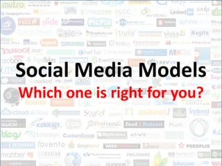 Social Media Models Which one is right for you? 