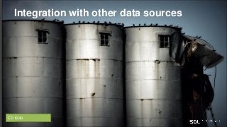 Integration with other data sources
CC: Kicki
 