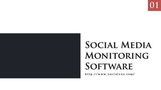 Social media monitoring software
