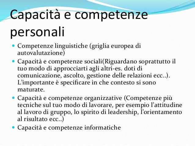 lettera di motivazione