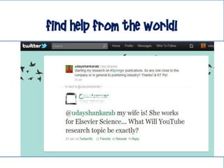 find help from the world!
 