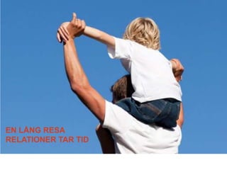 EN LÅNG RESA
RELATIONER TAR TID
 