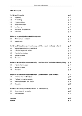 Social mediaopsporing