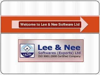 Welcome to Lee & Nee Software Ltd

 