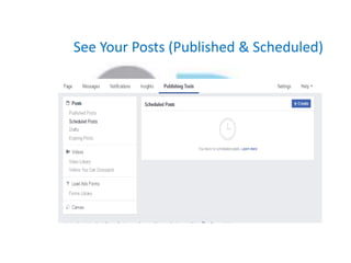 See Your Posts (Published & Scheduled)
 