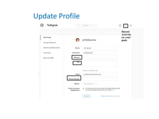 Update Profile
 