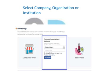Select Company, Organization or
Institution
 
